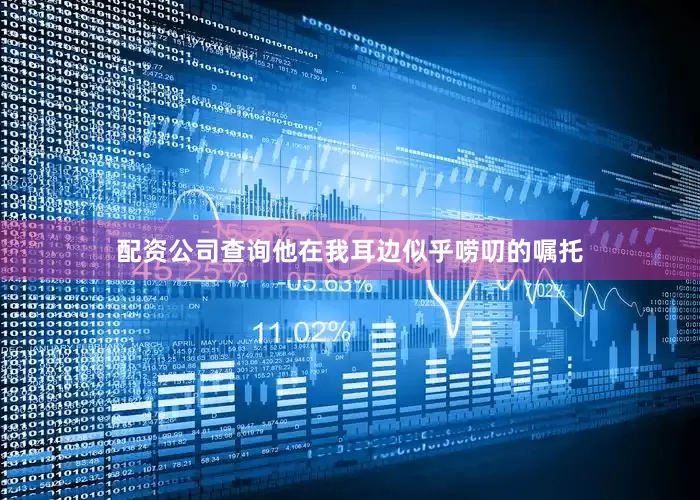配资公司查询他在我耳边似乎唠叨的嘱托