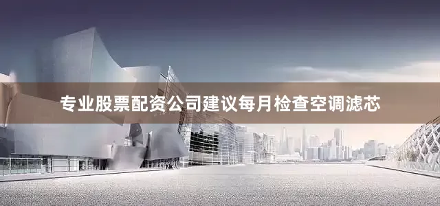 专业股票配资公司建议每月检查空调滤芯