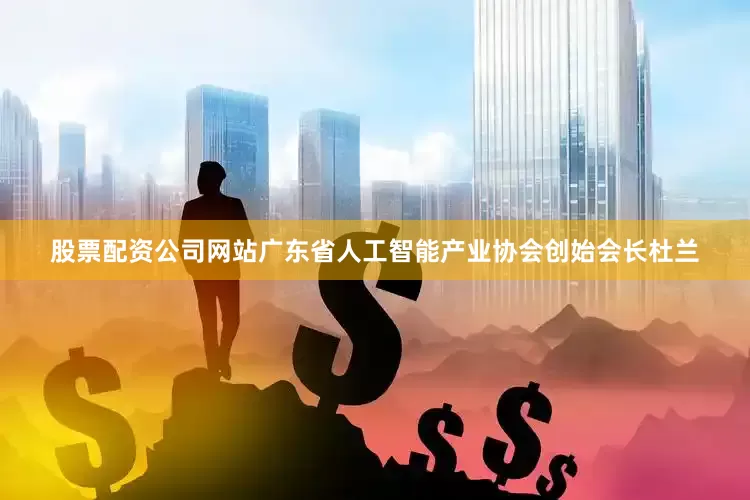 股票配资公司网站广东省人工智能产业协会创始会长杜兰
